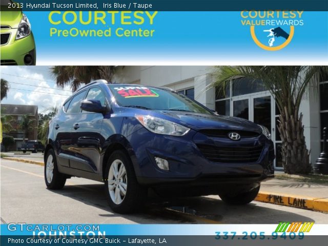 2013 Hyundai Tucson Limited in Iris Blue