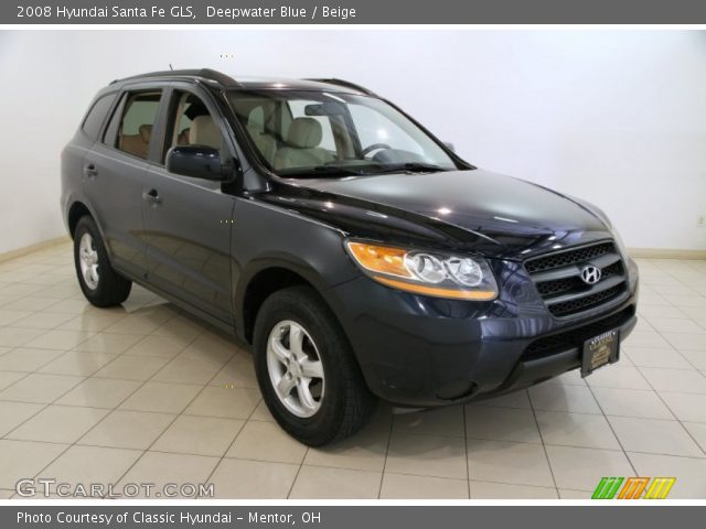 2008 Hyundai Santa Fe GLS in Deepwater Blue