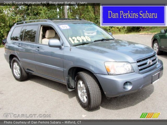 2005 Toyota Highlander V6 in Bluestone Metallic