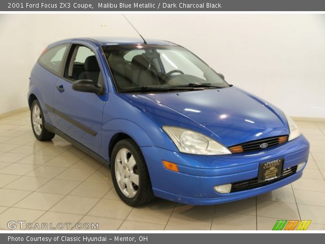 2001 Ford Focus ZX3 Coupe in Malibu Blue Metallic
