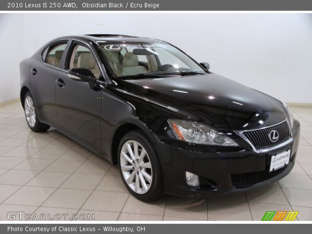 2010 Lexus IS 250 AWD in Obsidian Black