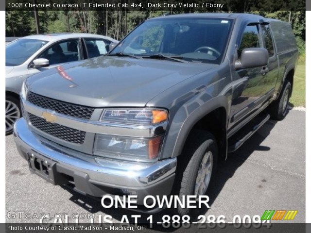 2008 Chevrolet Colorado LT Extended Cab 4x4 in Dark Gray Metallic