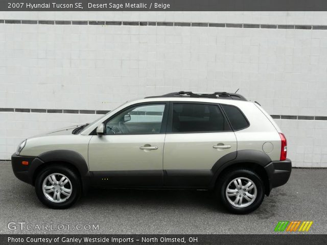 2007 Hyundai Tucson SE in Desert Sage Metallic