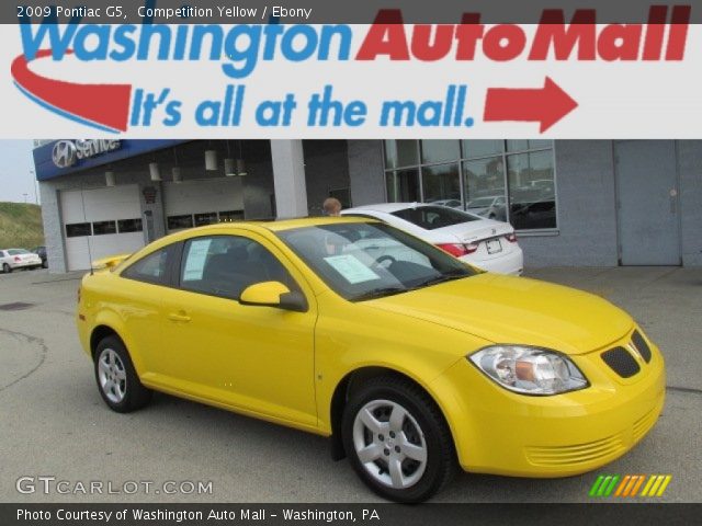 2009 Pontiac G5  in Competition Yellow