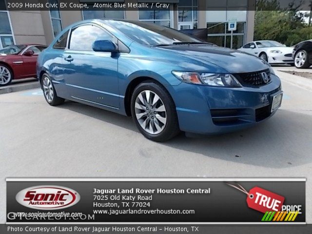 2009 Honda Civic EX Coupe in Atomic Blue Metallic