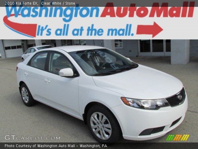 2010 Kia Forte EX in Clear White