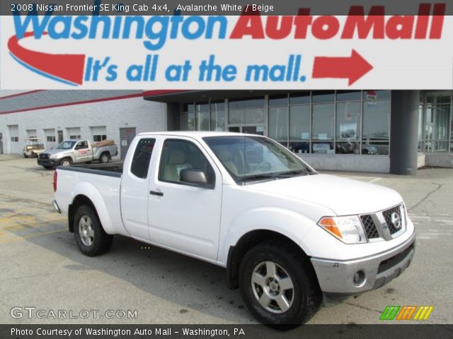 2008 Nissan Frontier SE King Cab 4x4 in Avalanche White