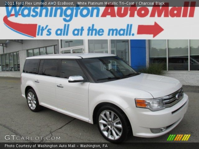 2011 Ford Flex Limited AWD EcoBoost in White Platinum Metallic Tri-Coat