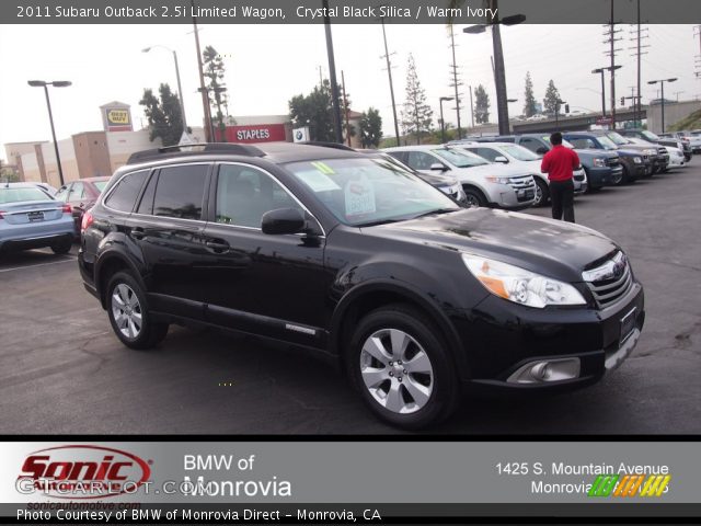 2011 Subaru Outback 2.5i Limited Wagon in Crystal Black Silica