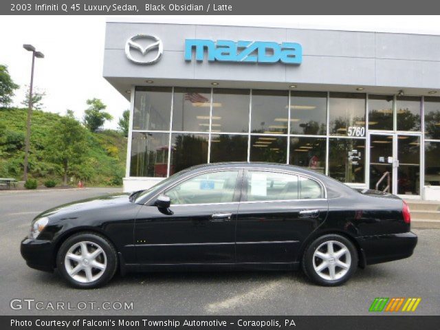 2003 Infiniti Q 45 Luxury Sedan in Black Obsidian
