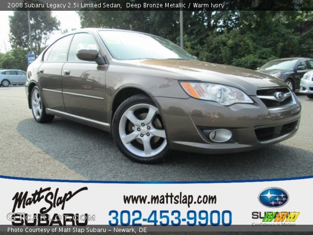 2008 Subaru Legacy 2.5i Limited Sedan in Deep Bronze Metallic