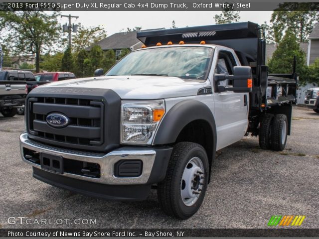 2013 Ford F550 Super Duty XL Regular Cab 4x4 Dump Truck in Oxford White