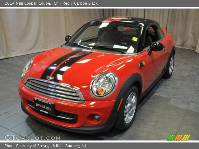 2014 Mini Cooper Coupe in Chili Red