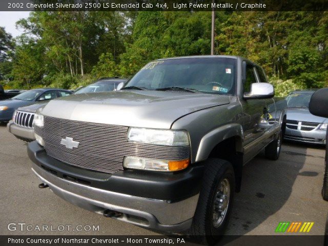 2002 Chevrolet Silverado 2500 LS Extended Cab 4x4 in Light Pewter Metallic