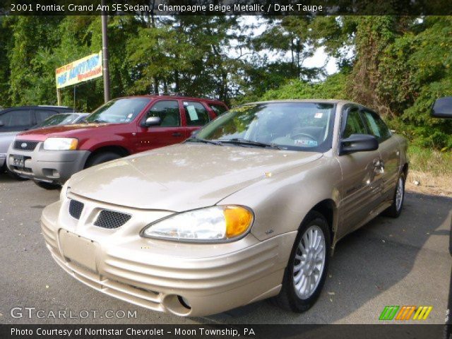 2001 Pontiac Grand Am SE Sedan in Champagne Beige Metallic