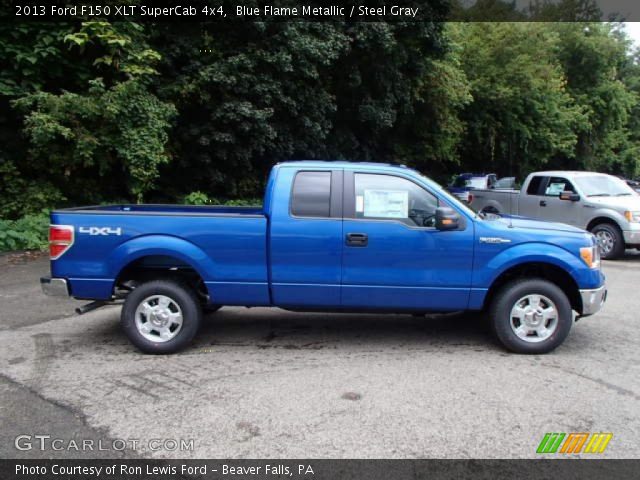 2013 Ford F150 XLT SuperCab 4x4 in Blue Flame Metallic