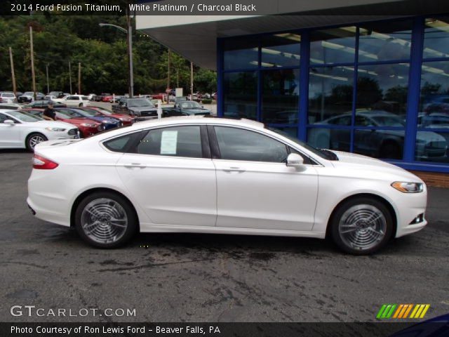 2014 Ford Fusion Titanium in White Platinum