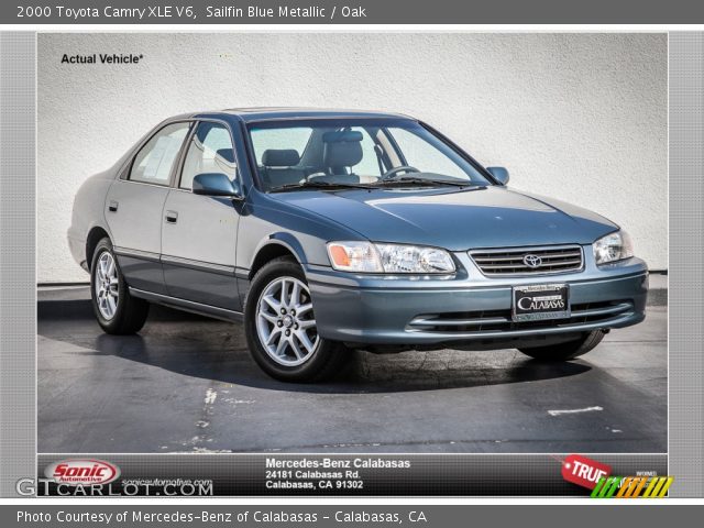2000 Toyota Camry XLE V6 in Sailfin Blue Metallic