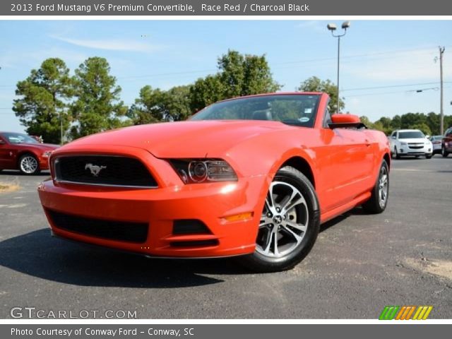 2013 Ford Mustang V6 Premium Convertible in Race Red