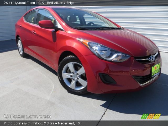 2011 Hyundai Elantra GLS in Red Allure