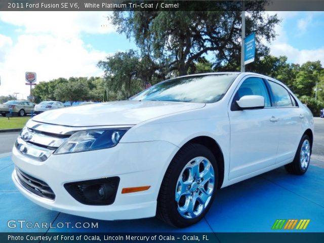 2011 Ford Fusion SE V6 in White Platinum Tri-Coat