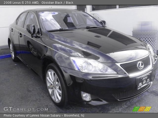 2008 Lexus IS 250 AWD in Obsidian Black