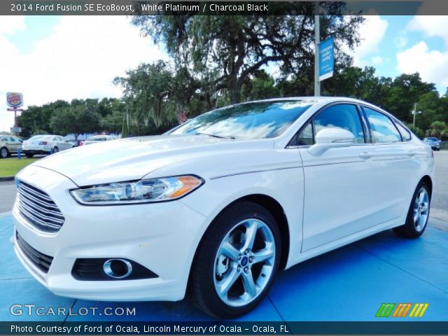 2014 Ford Fusion SE EcoBoost in White Platinum