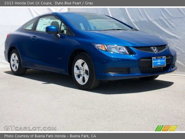 2013 Honda Civic LX Coupe in Dyno Blue Pearl