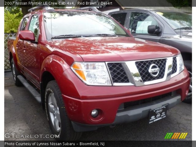 2007 Nissan Frontier LE Crew Cab 4x4 in Red Brawn