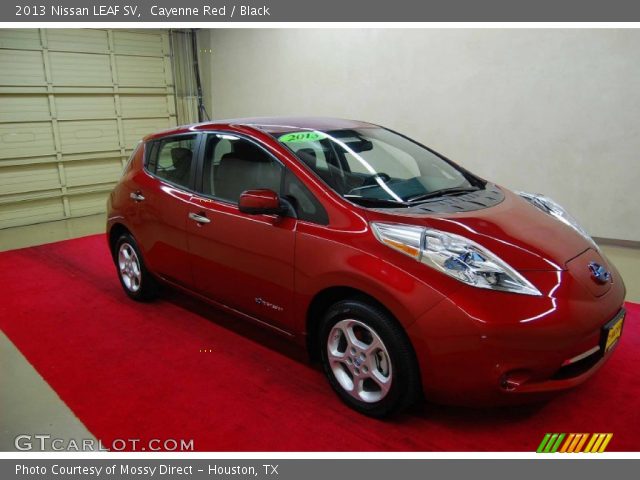 2013 Nissan LEAF SV in Cayenne Red
