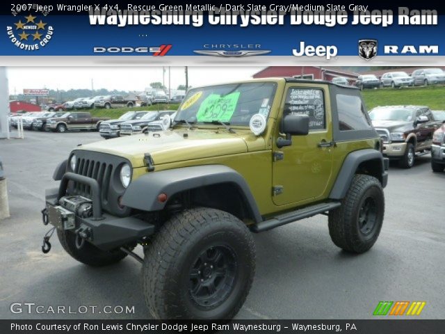 2007 Jeep Wrangler X 4x4 in Rescue Green Metallic