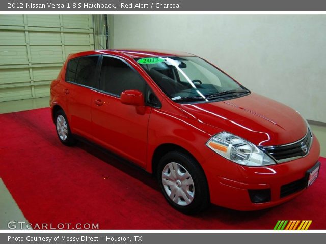 2012 Nissan Versa 1.8 S Hatchback in Red Alert