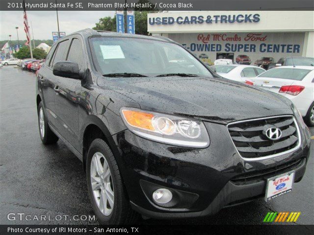 2011 Hyundai Santa Fe SE in Phantom Black Metallic