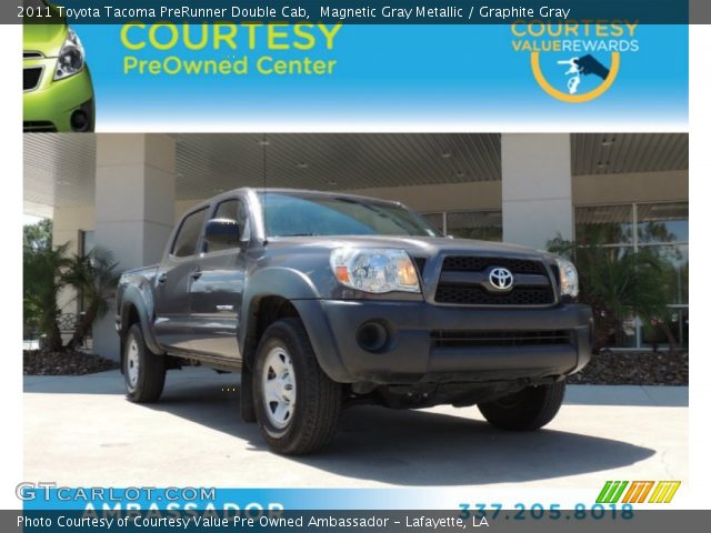 2011 Toyota Tacoma PreRunner Double Cab in Magnetic Gray Metallic