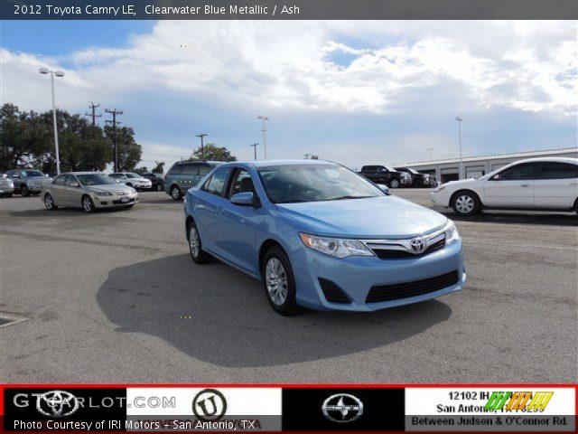 2012 Toyota Camry LE in Clearwater Blue Metallic