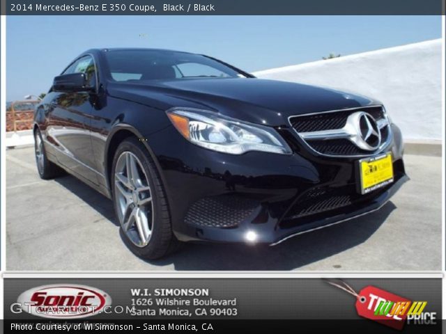 2014 Mercedes-Benz E 350 Coupe in Black