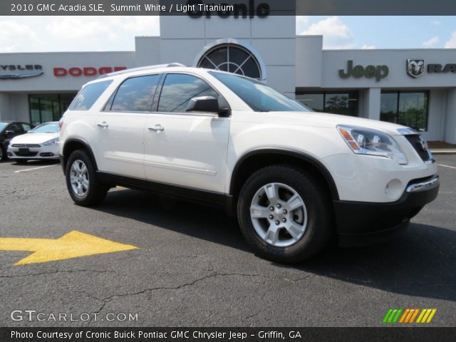 2010 GMC Acadia SLE in Summit White