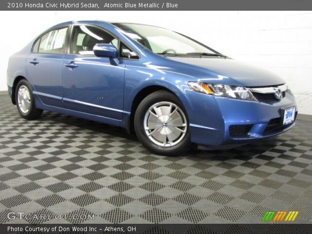 Atomic Blue Metallic 2010 Honda Civic Hybrid Sedan Blue