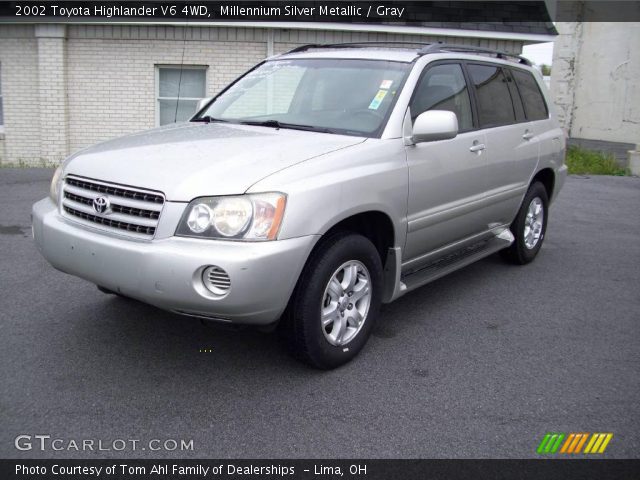 2002 Toyota Highlander V6 4WD in Millennium Silver Metallic