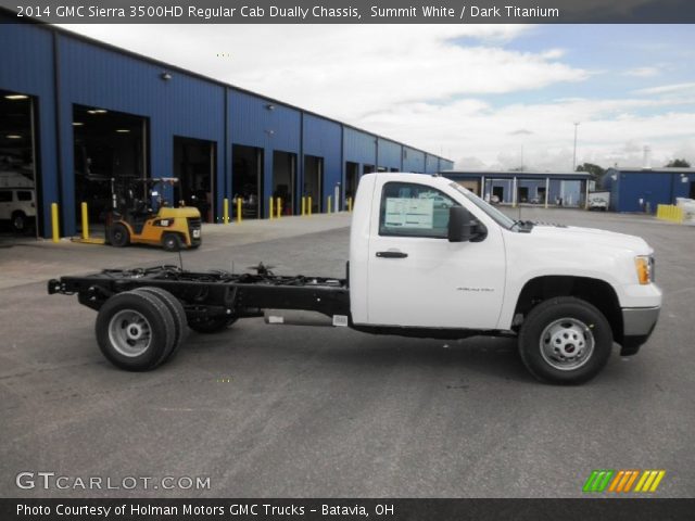 2014 GMC Sierra 3500HD Regular Cab Dually Chassis in Summit White