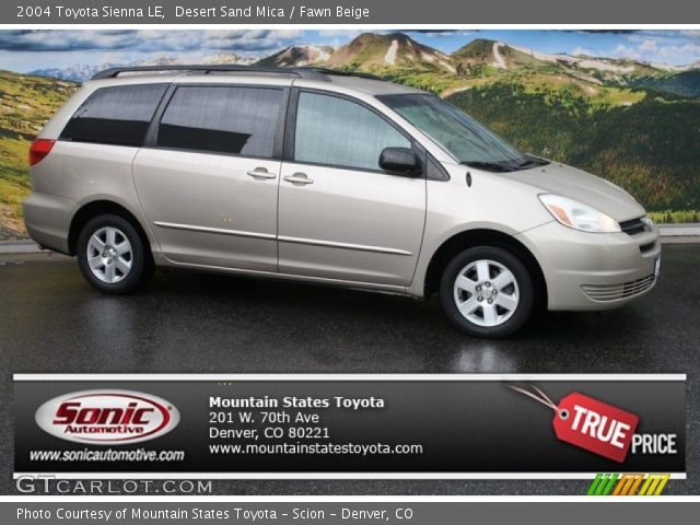 2004 Toyota Sienna LE in Desert Sand Mica