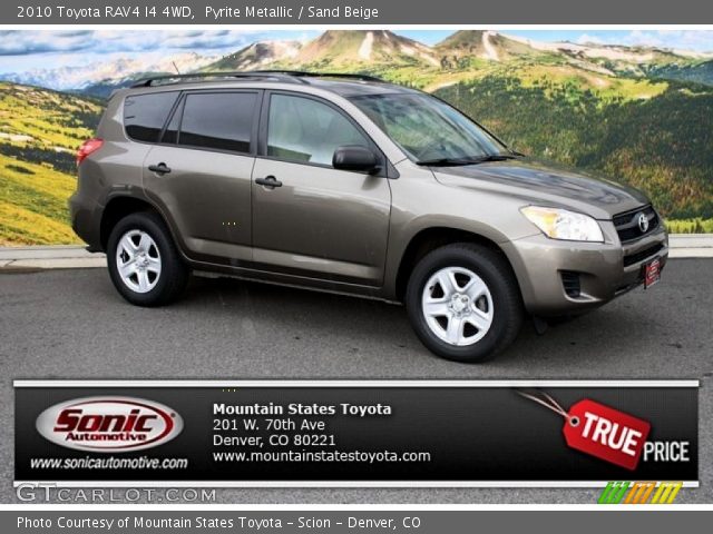 2010 Toyota RAV4 I4 4WD in Pyrite Metallic