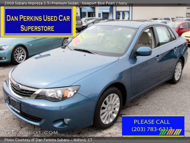 2009 Subaru Impreza 2.5i Premium Sedan in Newport Blue Pearl