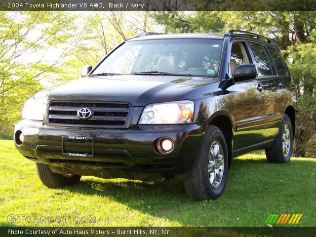 2004 Toyota Highlander V6 4WD in Black