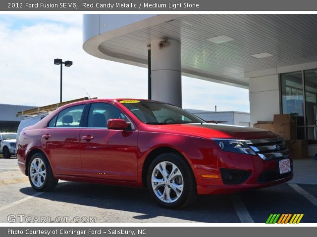 2012 Ford Fusion SE V6 in Red Candy Metallic