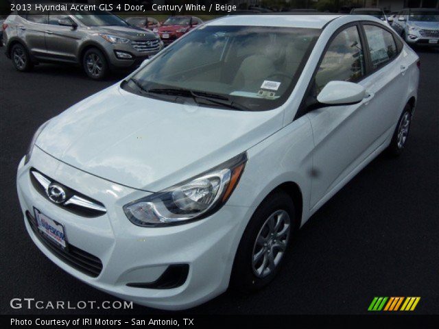 2013 Hyundai Accent GLS 4 Door in Century White