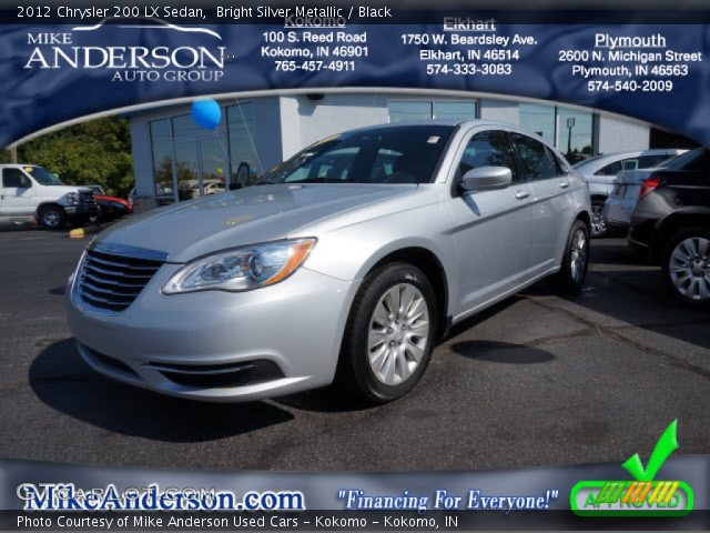2012 Chrysler 200 LX Sedan in Bright Silver Metallic