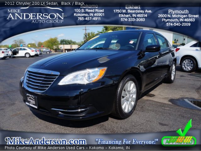 2012 Chrysler 200 LX Sedan in Black