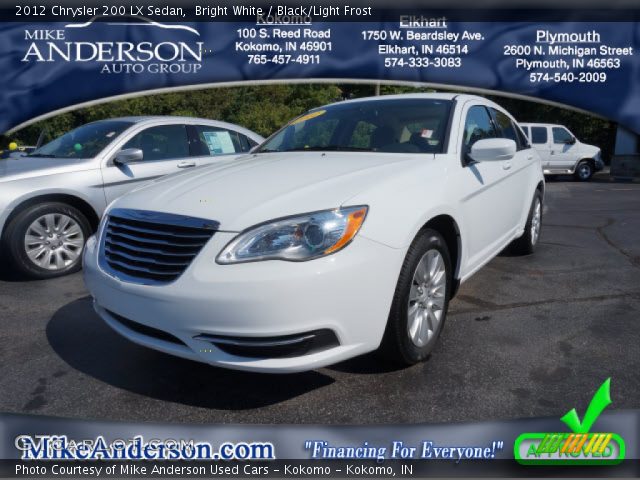 2012 Chrysler 200 LX Sedan in Bright White