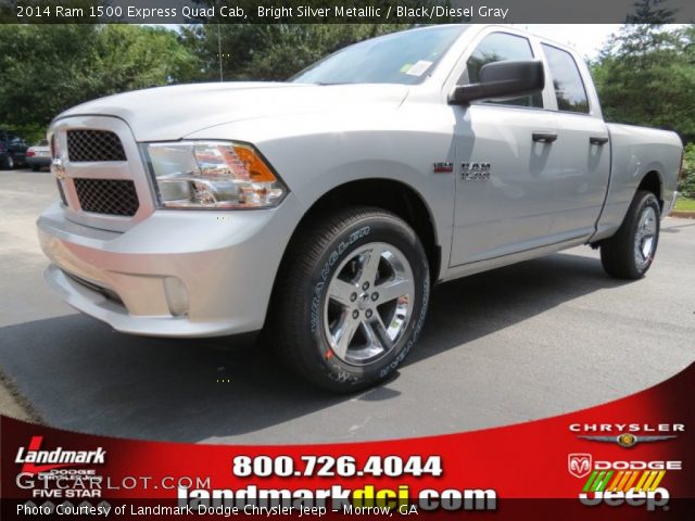 2014 Ram 1500 Express Quad Cab in Bright Silver Metallic